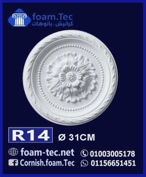 سرر اسقف فيوتك-foam.Tec-R14--الابعاد: ( ∅31 ) cm