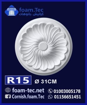 سرر اسقف فيوتك-foam.Tec-R15--الابعاد: ( ∅ 31 ) cm